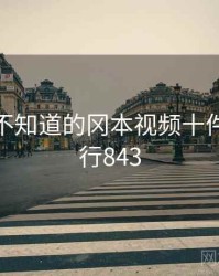 你可能不知道的冈本视频十件事 · 排行843