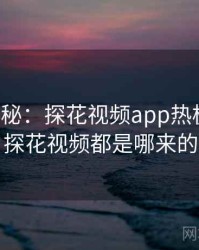 独家揭秘：探花视频app热梗盘点，探花视频都是哪来的