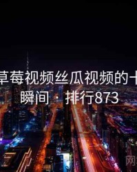 盘点：草莓视频丝瓜视频的十大高光瞬间 · 排行873