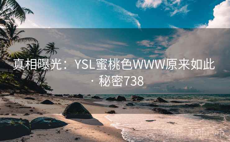 真相曝光：YSL蜜桃色WWW原来如此 · 秘密738